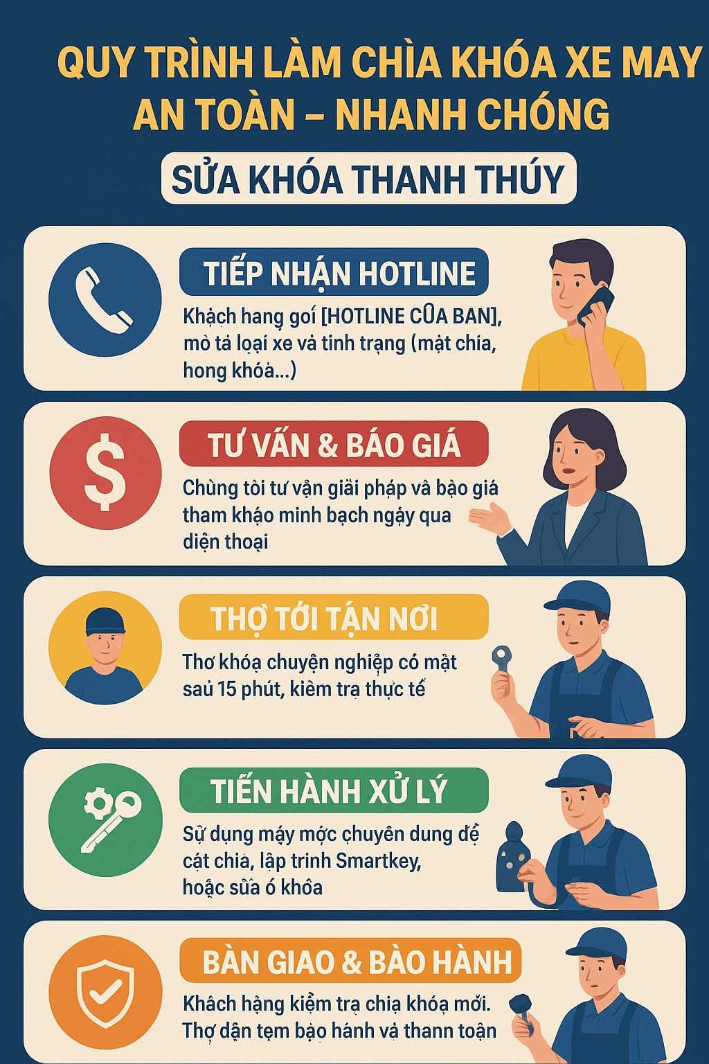 quy trình làm chìa khóa smartkey