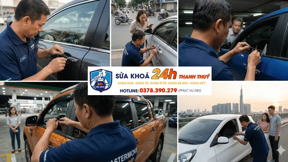 mở cửa xe ô tô