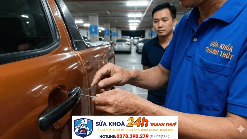 mở cửa xe ô tô